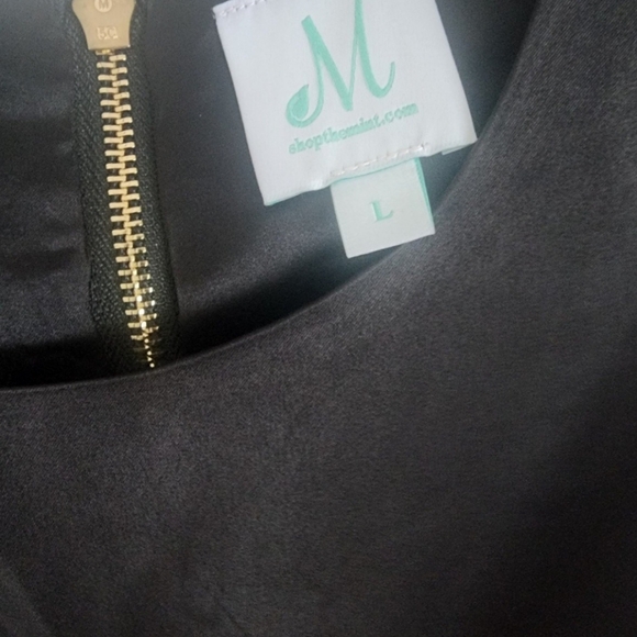 FINAL OFFER NEW Feather Rhinestone black dress shop mint julep boutique large - Picture 7 of 11